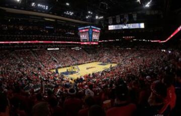 Vista general del Philips Arena de Atlanta durante el sexto partido.