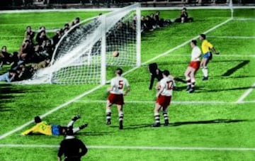 17/06/1962 Final del Mundial de Chile: Brasil - Checoslovaquia; Gol 1-1 Tras una rápida internada por la banda izquierda, Amarildo llegó a línea de fondo y centró en busca de rematadores. El balón salió desviado y Schroif, descolocado a media salida, no pudo atajarlo Brasil empató en sólo dos minutos.