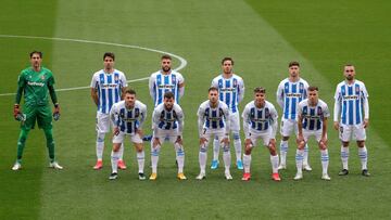 El equipo titular del Espanyol ante el Mallorca.