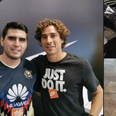 Aficionado del América se tatuó la firma de Guillermo Ochoa