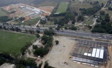 Vista aérea del complejo deportivo de Deodoro.