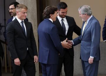 Con José Ramón Lete, presidente del CSD e Iñigo Méndez de Vigo, ministro de Educación, Cultura y Deporte