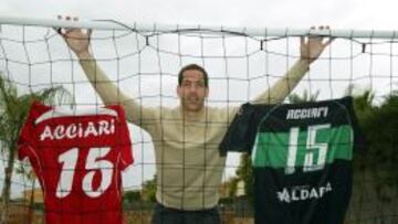 Acciari jugador del Elche y Ex jugador del R. Murcia 