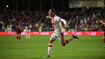 MADRID, SPAIN - APRIL 11: &lt;&lt;enter caption here&gt;&gt; during the La Liga Santander match between Rayo Vallecano and Valencia CF at Campo de Futbol de Vallecas on April 11, 2022 in Madrid, Spain. (Photo by Denis Doyle/2022 Getty Images)