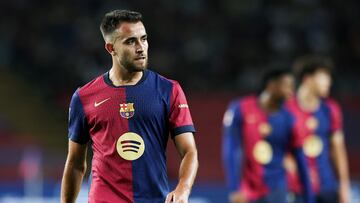 Eric Garcia of FC Barcelona during the La Liga EA Sports match between FC Barcelona and Getafe CF at Estadi Lluis Companys in Barcelona, Spain, on September 25, 2024. (Photo by Gongora/NurPhoto via Getty Images)