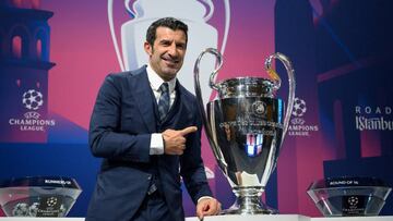 Figo, en un acto de la Champions.