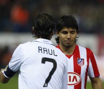 Agüero y Raúl en 2008.