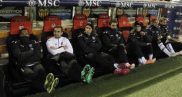 El banquillo del Valencia.