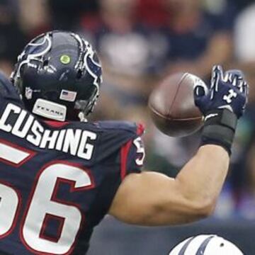 Brian Cushing bloquea un pase de Zach Mettenberger. Después de tantas críticas durante la semana, las estrellas de Houston se pusieron las pilas.