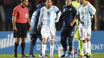 Lionel Messi se lesiona en el Argentina frente a Honduras