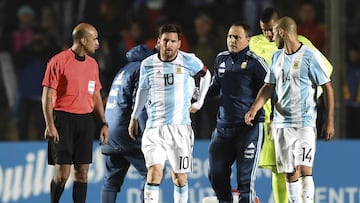 Lionel Messi se lesiona en el Argentina frente a Honduras