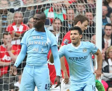 ¿Why always me?, es una de las frases que mejor describen a Balotelli que después de celebrar su cumpleaños incendió su casa en Manchester y en un derby anotó un gol y lució la famosa pregunta. Su actitud y no celebrar los goles lo pusieron como uno de los más temperamentales de Europa. "No celebro los goles, es mi trabajo", afirmó.