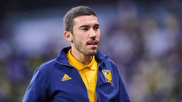   Juan Pablo Vigon of Tigres during the final second leg match between Club America and Tigres UANL as part of Torneo Apertura 2023 Liga BBVA MX, at Azteca Stadium, December 17, 2023, in Mexico City, Mexico.