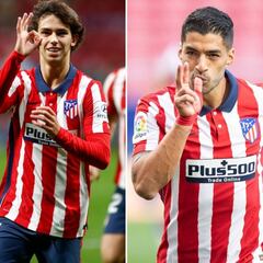 El Atlético presume de tridente con Llorente, João Félix y Suárez