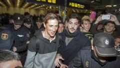 Torres llegó a Madrid: "Debutaré en el derbi, si Dios quiere"