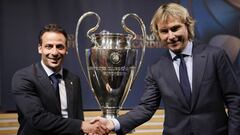 Giuly y Nedved. 