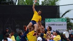 Santiago Giraldo gui&oacute; el triunfo de Colombia en la Copa Davis. 