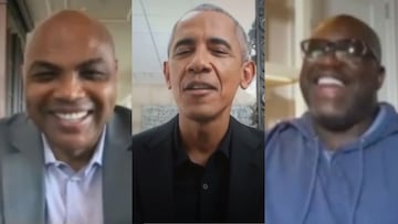 El recital de bromas de Obama en su reunión con Shaq y Charles Barkley