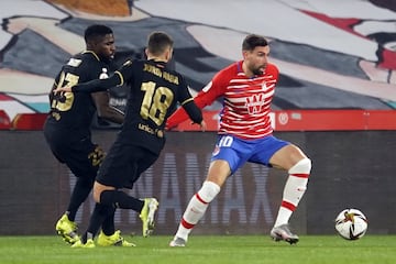 Umtiti, Jordi Alba y Antonio Puertas.