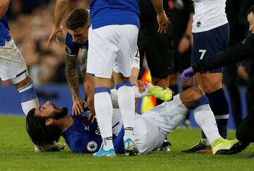 The Everton player severely fractured his ankle after a challenge with Tottenham’s Heung-Min Son, who was left devestated by the incident.