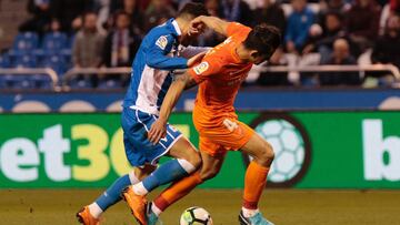 Luis Hernández cometió penalti sobre Lucas Pérez. Fue el 1-0.