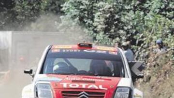 <b>LA ESPERANZA. </b>Dani Sordo, en la imagen con un Saxo 1600, es el mejor de los jóvenes españoles.