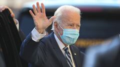 WILMINGTON, DELAWARE - NOVEMBER 10: U.S. President-elect Joe Biden arrives at the Queen Theater where later in the day he is scheduled to address the media about the Trump administrationx92s lawsuit to overturn the Affordable Care Act on November 10, 2020