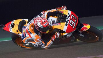 M&aacute;rquez en acci&oacute;n en Qatar.