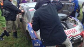 Robert Kubica sufri&oacute; un accidente en su rally de casa. 