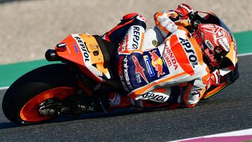 Primeras caídas de Lorenzo y Márquez con la Honda