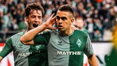 Rafael Santos Borré expresó su alegría tras marcar su primer gol con Werder Bremen.