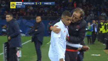 El desprecio de Mbappé a su DT por sacarlo en el final