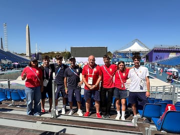 El equipo de park al completo en las instalaciones de la Concordia. 