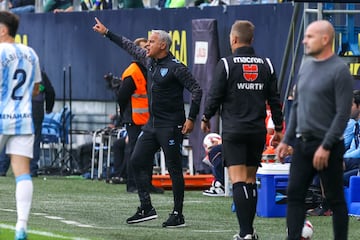 Sergio Pellicer, durante el Cádiz CF - Málaga CF.