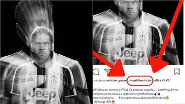 Sospechas sobre el futuro de Di María en el Instagram de Alves