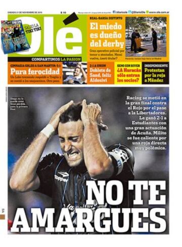 Portadas de la prensa mundial