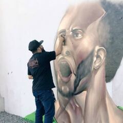 León oficiliaza la llegada de Giles Barnes con reggae y grafiti