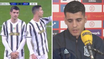 Morata habla del fallo en la barrera que dejó fuera a la Juve