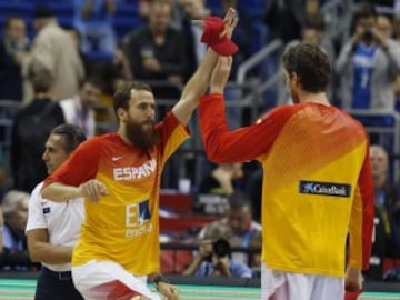 Sergio Rodríguez y Pau Gasol.