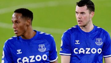 Yerry Mina y Michael Keane