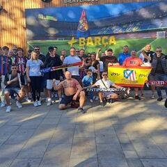 El Atlético contacta con el Barça para aclarar el incidente de la bandera