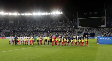 Starting line-ups.