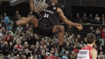 El pívot estadounidense del Bilbao Basket Latavious Williams.