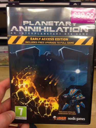 Planetary Annihilation tendrá su Early Access en formato físico