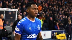 GLASGOW, SCOTLAND - MARCH 04: Rangers&#039; Alfredo Morelos is pictured ahead of the Ladbrokes Premiership match between Rangers and Hamilton at Ibrox, on March 04, 2020, in Glasgow, Scotland. (Photo by Alan Harvey / SNS Group via Getty Images)