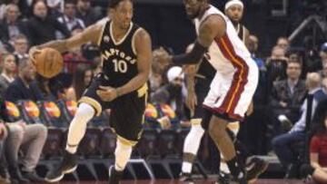 DeMar DeRozan, ante Amar'e Stoudemire.