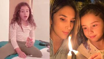 Salome Rodr&iacute;guez, hija de James Rodr&iacute;guez recibe un saludo de la cantante espa&ntilde;ola Rosal&iacute;a 