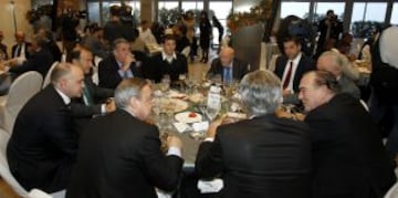 Las imágenes de la comida navideña del Real Madrid