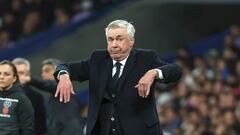 Carlo Ancelotti, durante el Real Madrid-Mallorca.