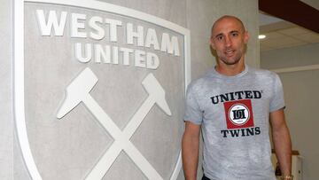 Zabaleta se entrena por primera vez con el West Ham